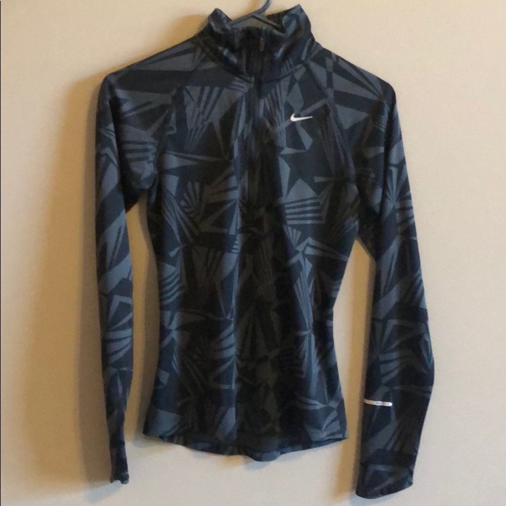 Nike black and grey quarter zip